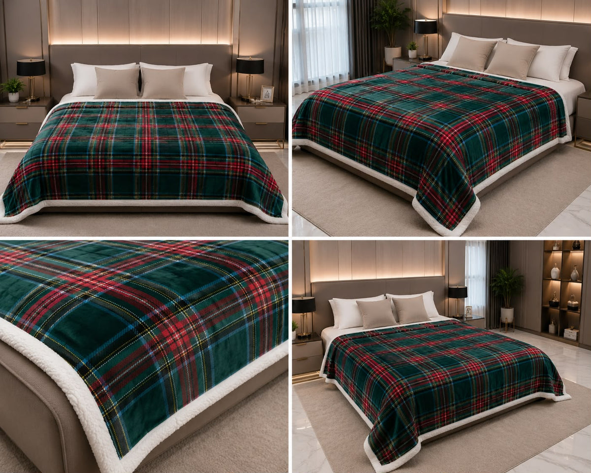 European Inspired Rabbit Fur Blanket –  Single & Double Size Product Code :- 55B165RKEH | Product Code :- 55B185RKEH