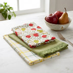 3-Piece Cotton Kitchen Napkin Set | Soft & Absorbent Multi-Purpose Kitchen Towels