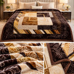Royal Chester Embossed Plush Winter Blanket – Double Bed