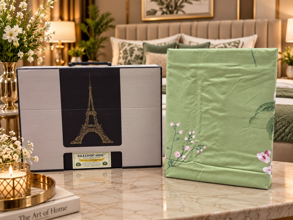 Serene Haven Premium Double Bed Bedsheet Set – 3 Pcs