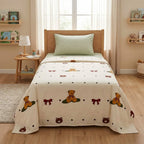 Premium Kids Cartoon Printed Single Bedsheet Set – 100 % Pure Cotton