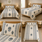 Motif Muslin Quilted Bedcover – King Size Luxury Product Code :- 55B365RKEH