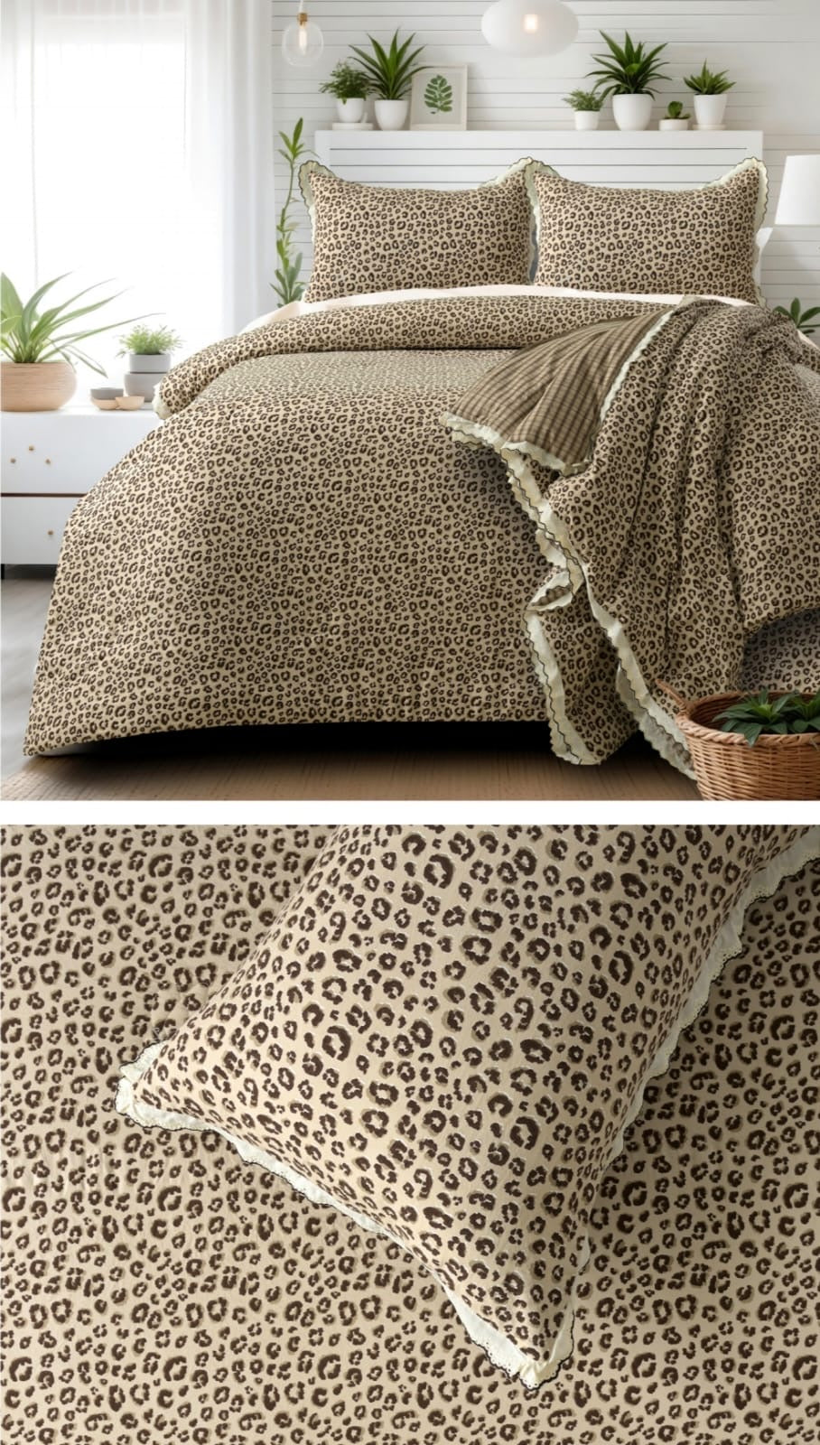 Victorian Lace Comforter Set – 4 Pcs (King Size)