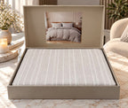 Luxe Stripes Premium Bedsheet Gift Box – Elegant King Size 3 Piece Bedding Set