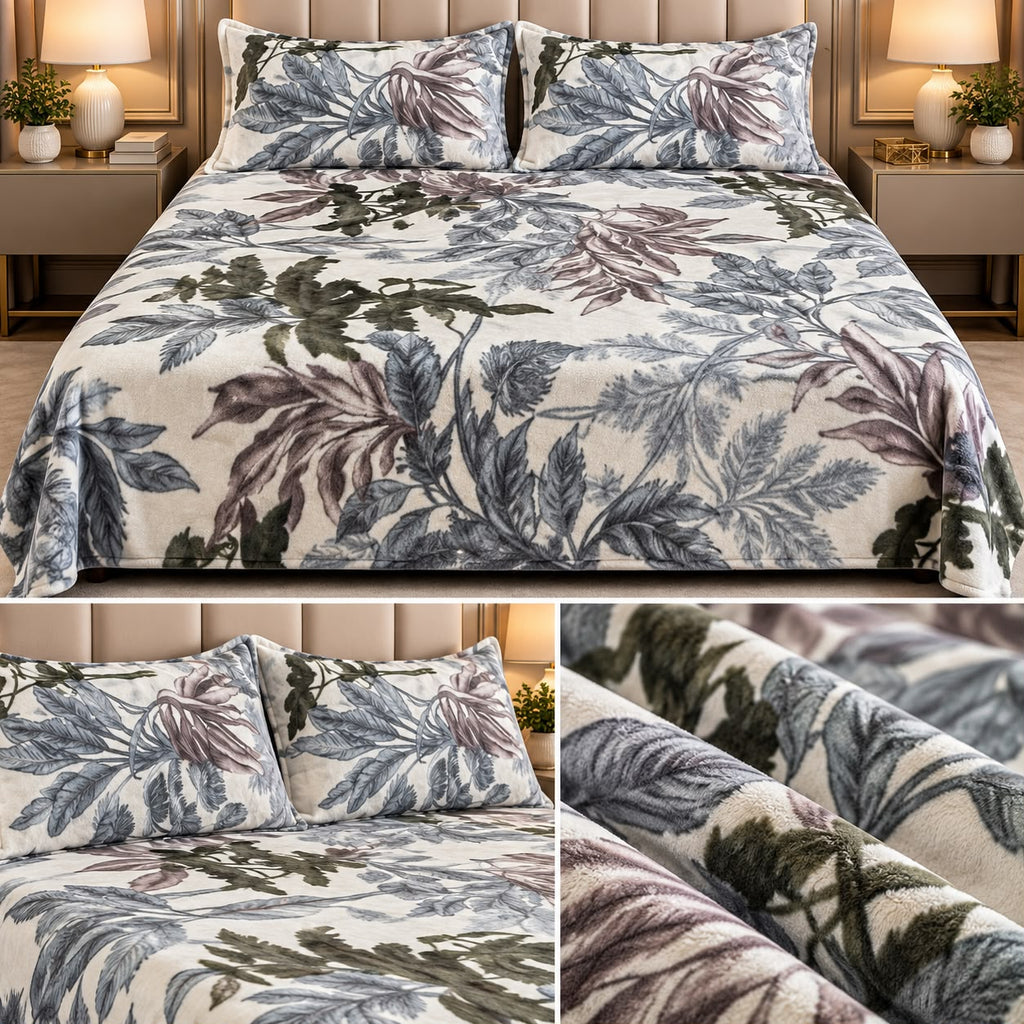 Senorita Luxe Winter Bedsheet Set – King Size 3 Pcs | Ultra-Soft Warm