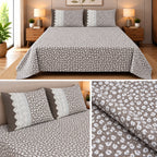 English Meadow Lace Cotton Bedsheet Set – King Size 3 Pcs