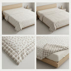 Double Reversible Muslin Dohar – 350 Thread Count | Premium Summer Comfort