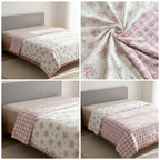 Double Reversible Muslin Dohar – 350 Thread Count | Premium Summer Comfort