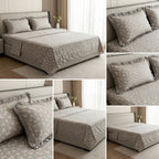 Pure Cotton Bedsheet With Chicken Lace Pillow Covers 108 x 108 inch