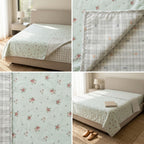 Double Reversible Muslin Dohar – 350 Thread Count | Premium Summer Comfort