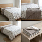 Double Reversible Muslin Dohar – 350 Thread Count | Premium Summer Comfort
