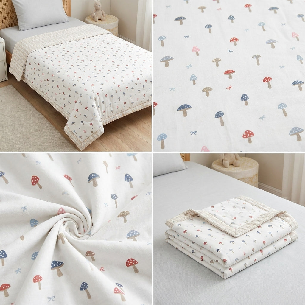Kids Mulmul Single Bed Dohar – Soft & Cozy Collection