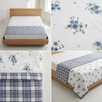 Double Reversible Muslin Dohar – 350 Thread Count | Premium Summer Comfort