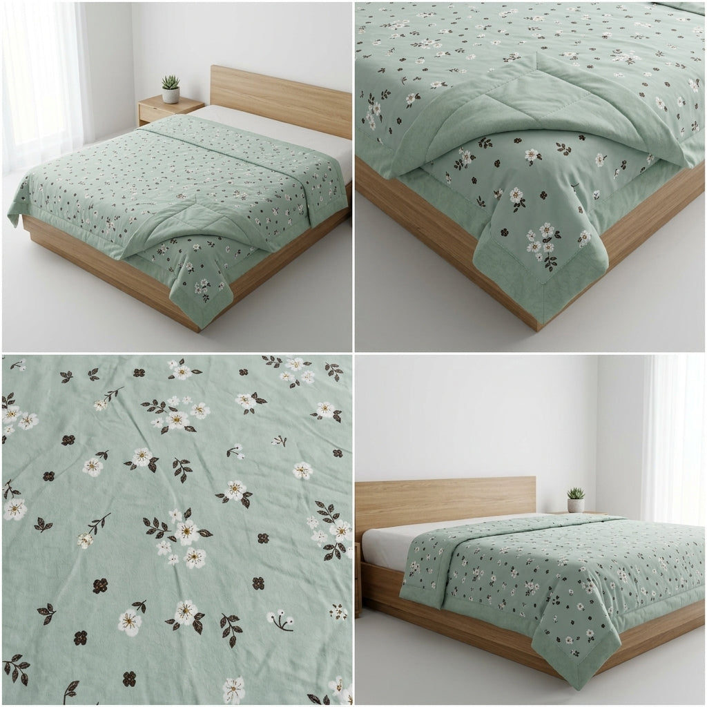 Double Reversible Muslin Dohar – 350 Thread Count | Premium Summer Comfort