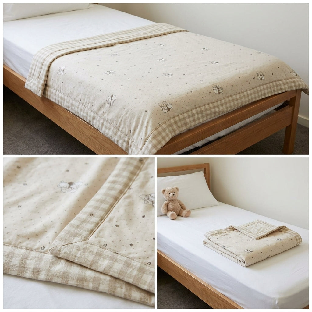 Kids Mulmul Single Bed Dohar – Soft & Cozy Collection