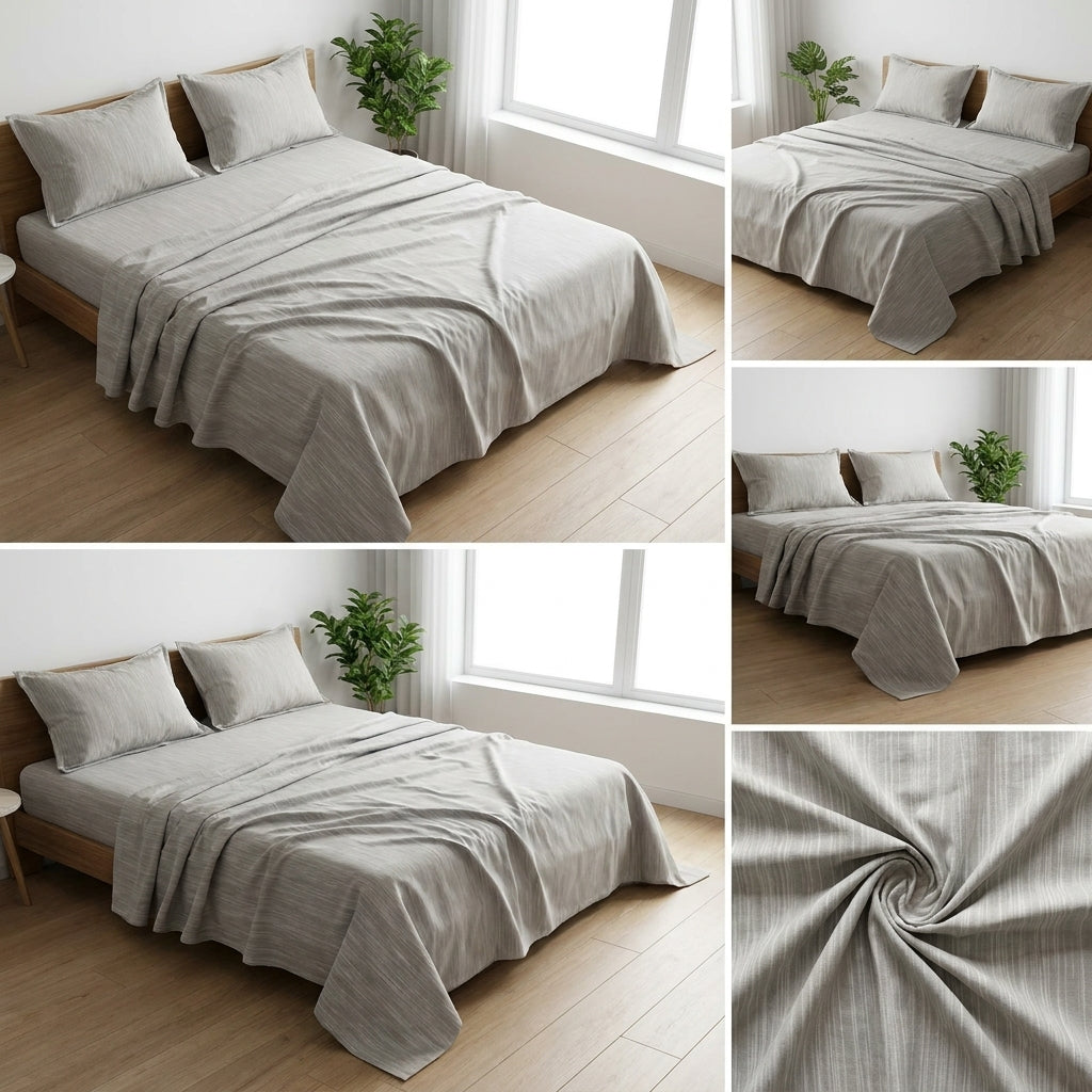 Linen Bedsheets– 108 × 108 Inch | 100% Pure Linen Cotton