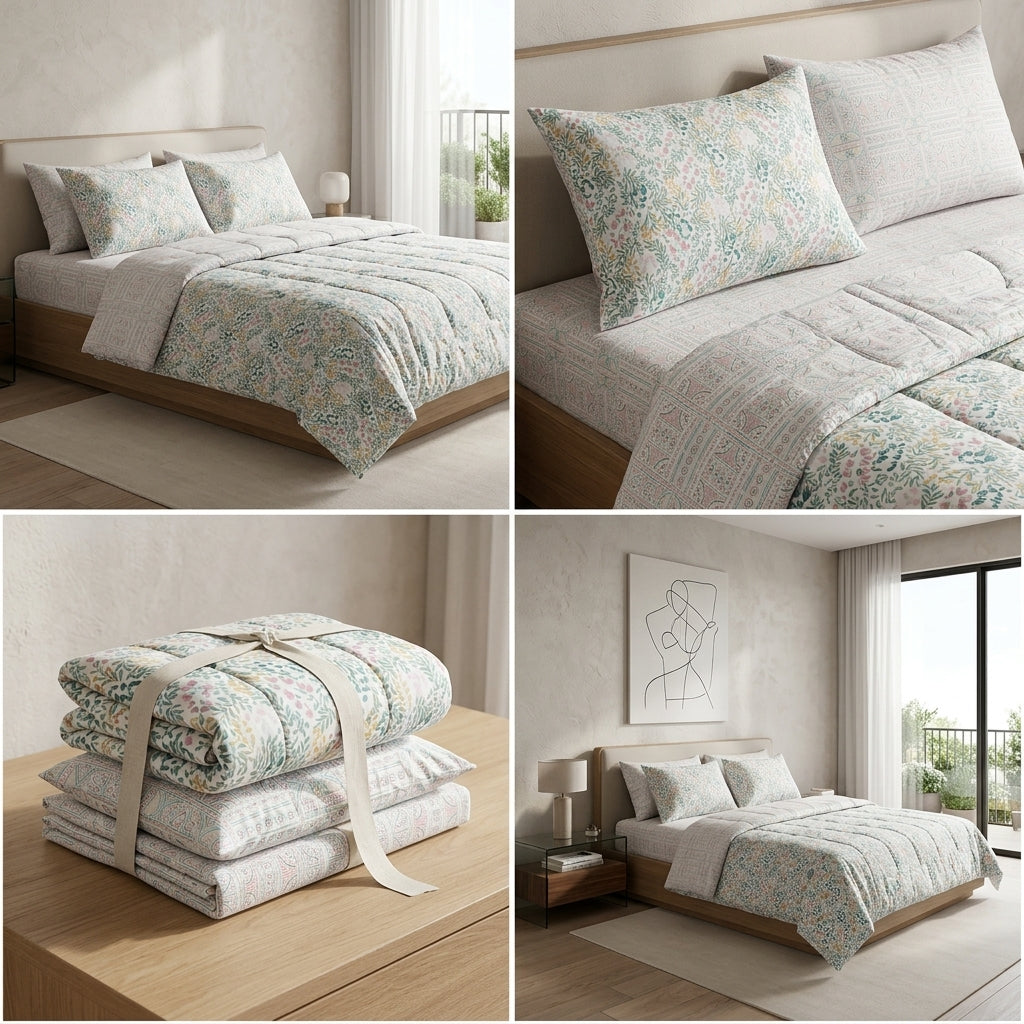 ✨ Imperial Dreams 4 Piece Designer Comforter Set – Soft, Elegant & Cozy Luxury ✨