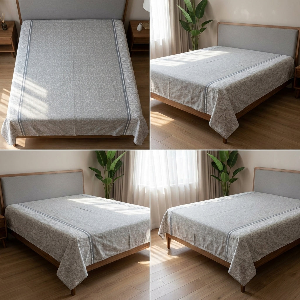Double Muslin Reversible Dohar – 300 Thread Count | Premium Summer Comfort
