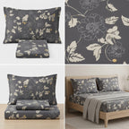 Pure Cotton Printed Fitted Bedsheet Set with 2 Pillow Covers
