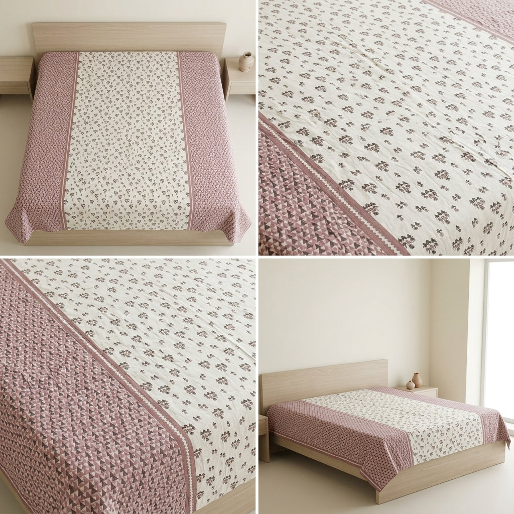 Double Muslin Reversible Dohar – 300 Thread Count | Premium Summer Comfort