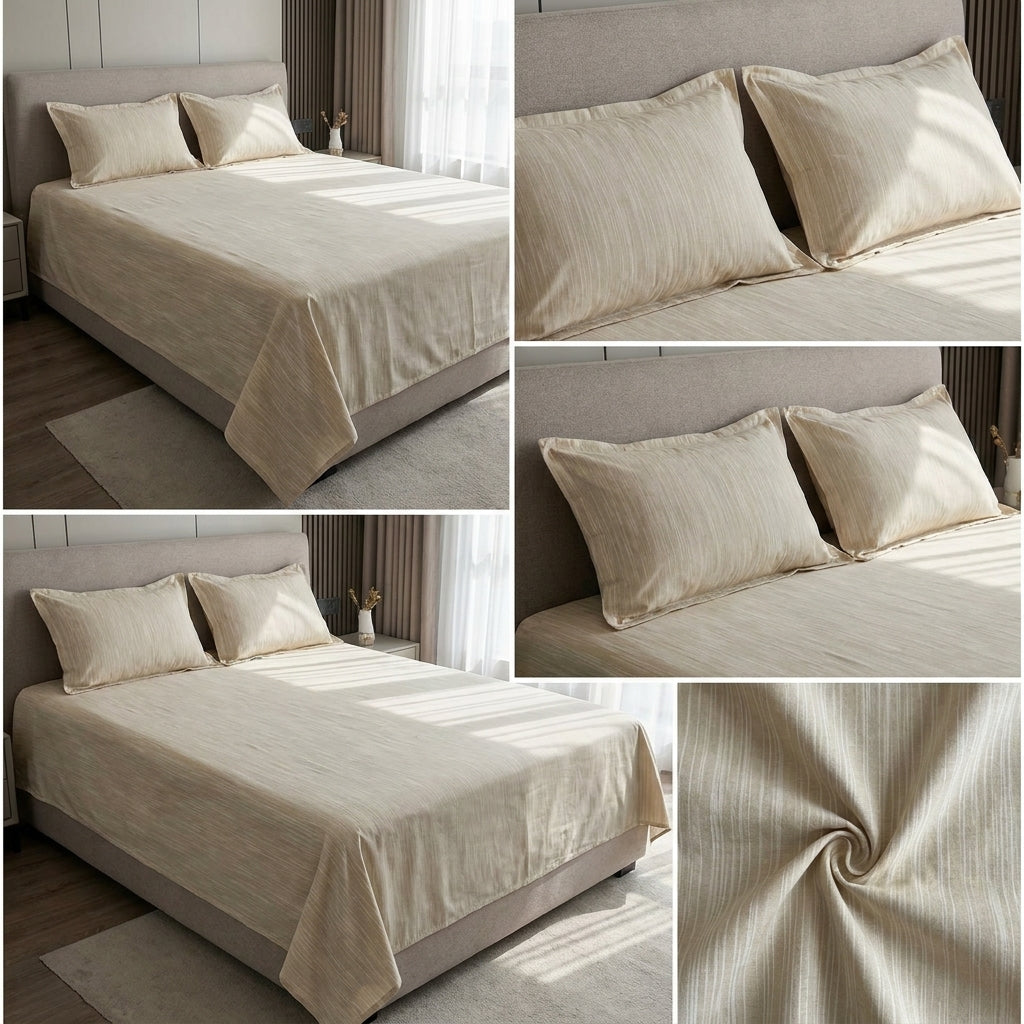 Linen Bedsheets– 108 × 108 Inch | 100% Pure Linen Cotton