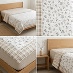 Double Reversible Muslin Dohar – 350 Thread Count | Premium Summer Comfort