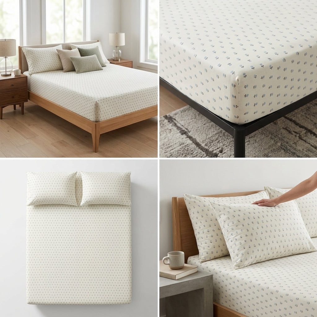 ✨ Super Spft Fitted Elastic Bedsheet – Pure Rib Cotton | King Size ✨