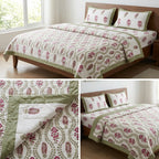 Summer 4 PC Mulmul Quilt Set – Organic Cotton Collection