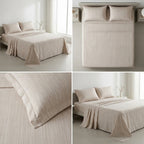 Linen Bedsheets– 108 × 108 Inch | 100% Pure Linen Cotton