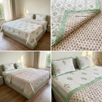 Summer 4 PC Mulmul Quilt Set – Organic Cotton Collection
