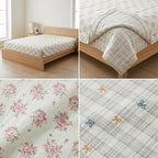 Double Reversible Muslin Dohar – 350 Thread Count | Premium Summer Comfort