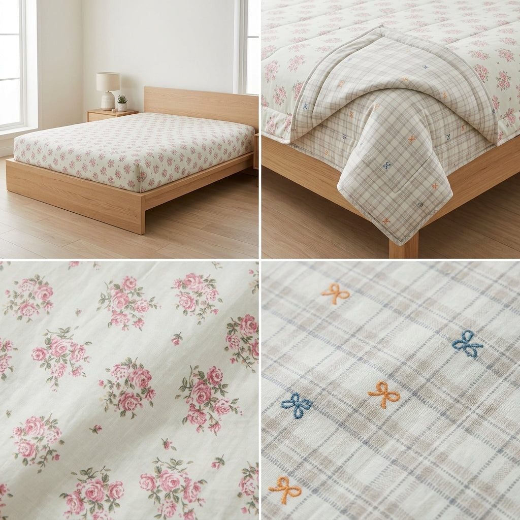 Double Reversible Muslin Dohar – 350 Thread Count | Premium Summer Comfort