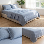 5-Piece Victorian Quilted Bedspread Set – King Size
