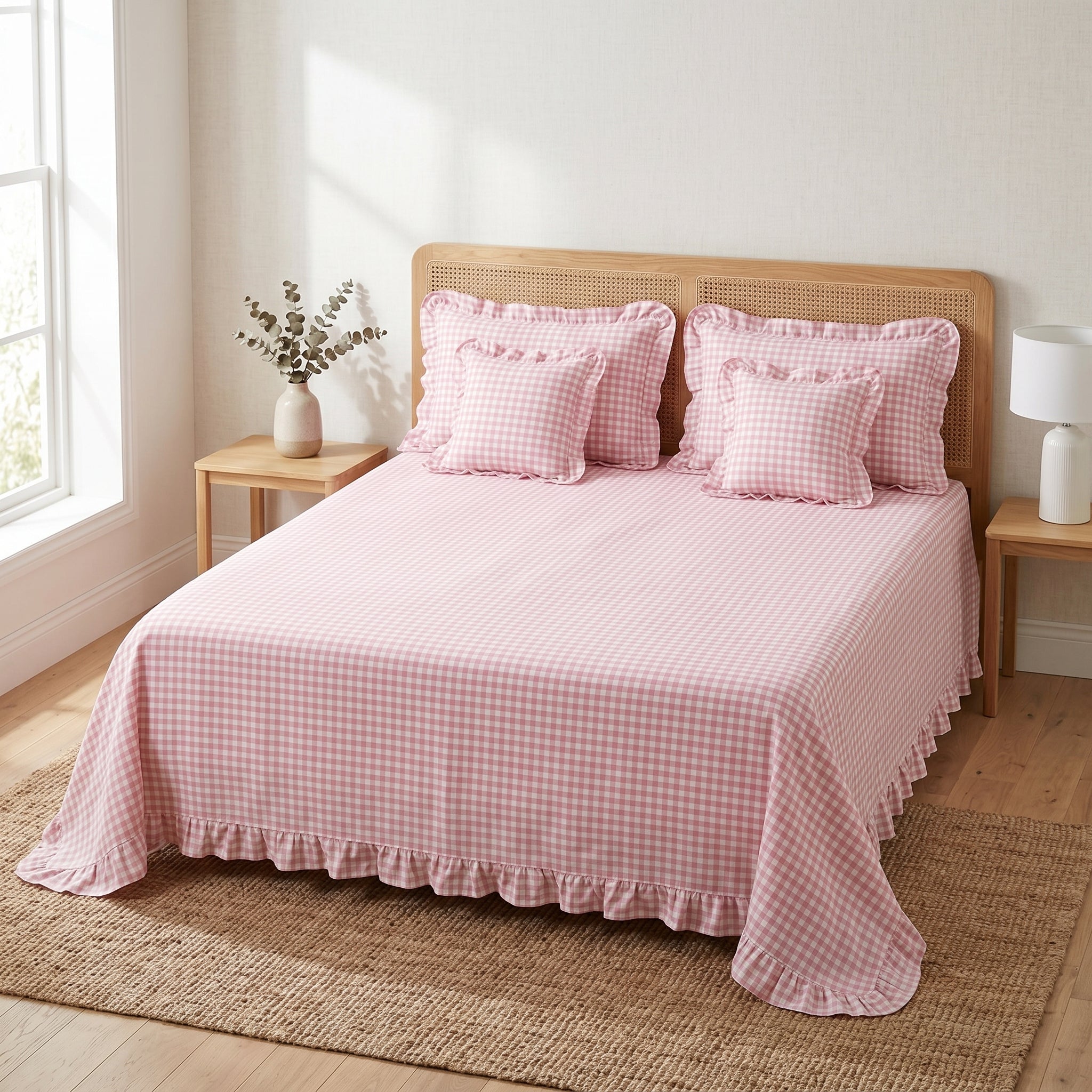 5-Piece Victorian Quilted Bedspread Set – King Size