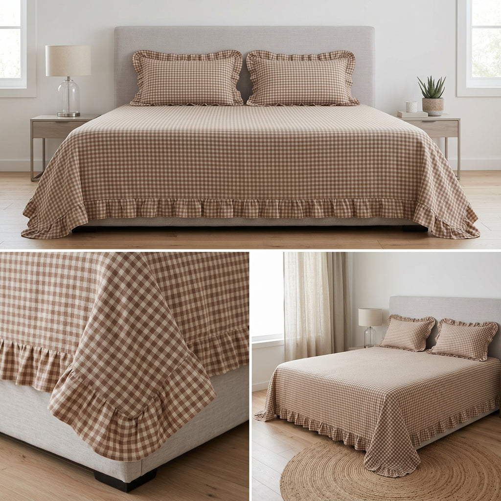 5-Piece Victorian Quilted Bedspread Set – King Size