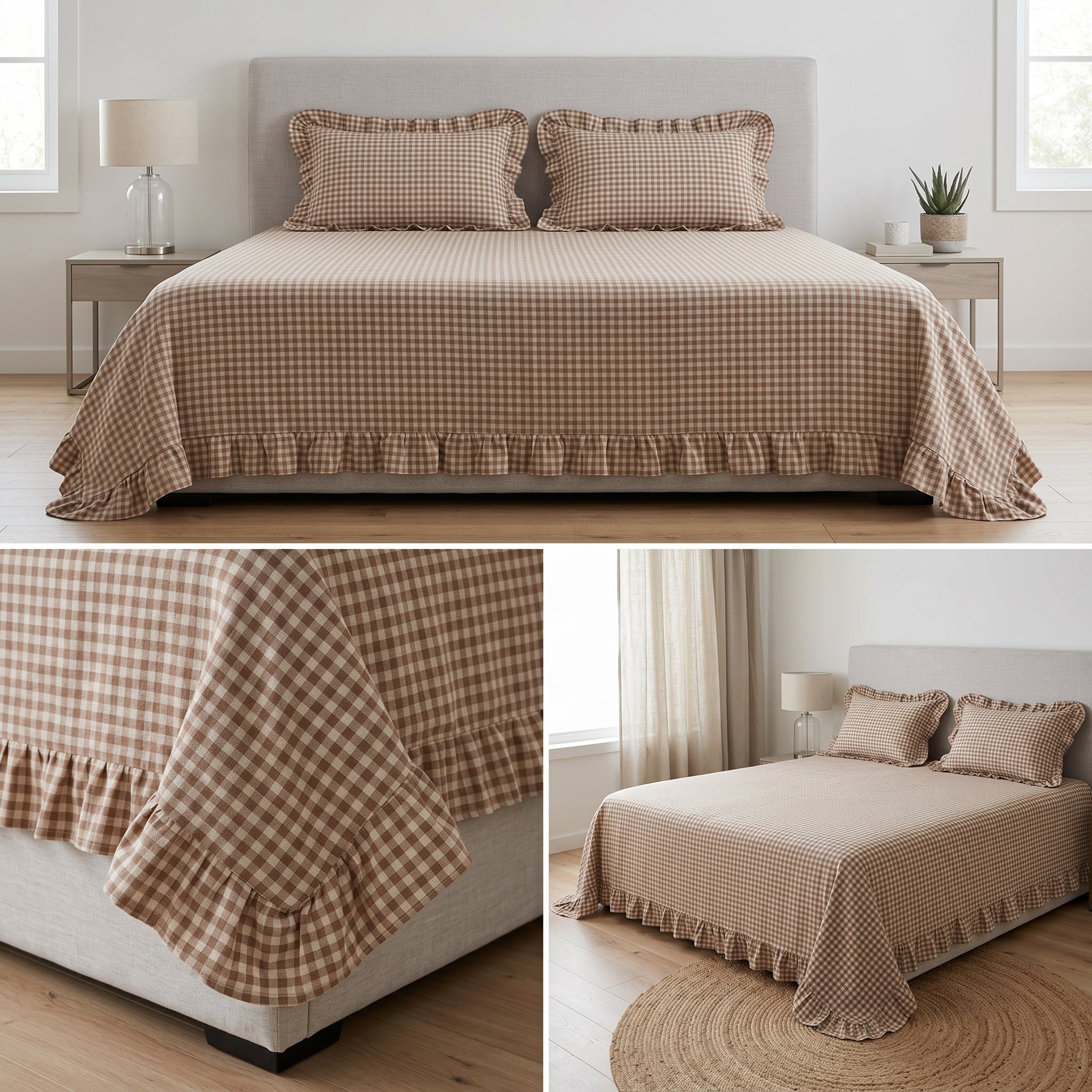 5-Piece Victorian Quilted Bedspread Set – King Size