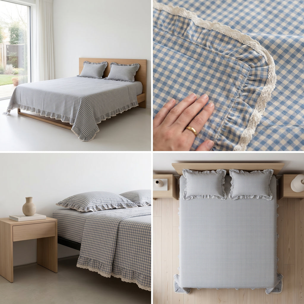 5-Piece Victorian Quilted Bedspread Set – King Size