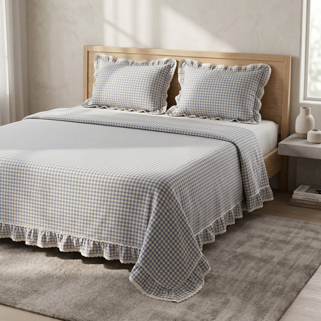 5-Piece Victorian Quilted Bedspread Set – King Size