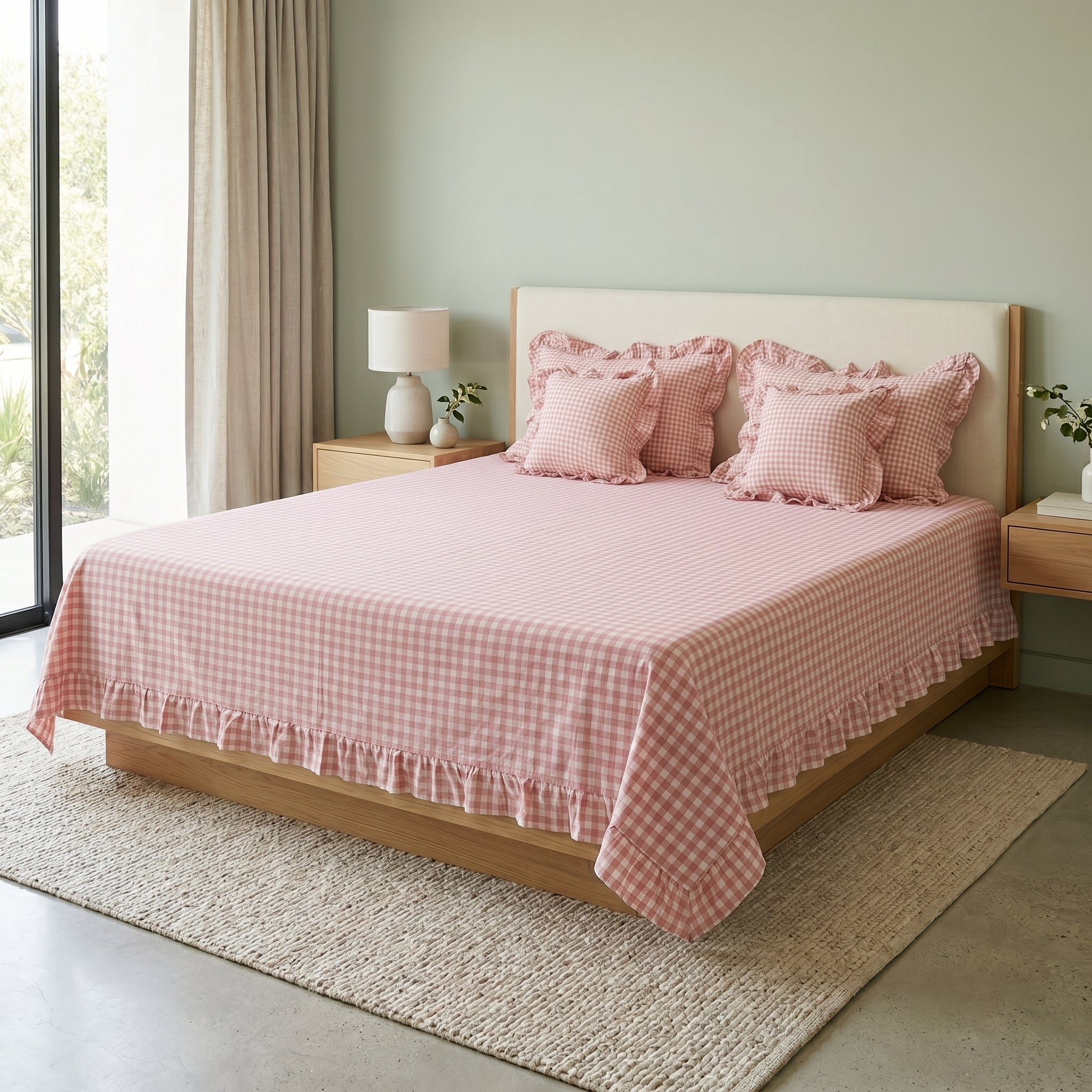 5-Piece Victorian Quilted Bedspread Set – King Size