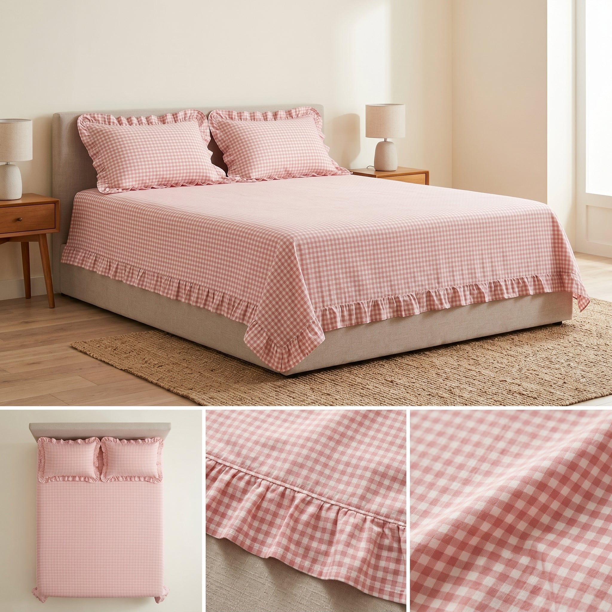 5-Piece Victorian Quilted Bedspread Set – King Size
