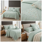 French Designs Inspired 5 PC Embroidered Bedcover