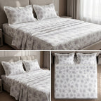 Mul Cotton Bedsheet With Chicken Lace Pillow Covers 108 -108 inch
