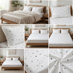 Mul Cotton Bedsheet With Chicken Lace Pillow Covers 108 -108 inch