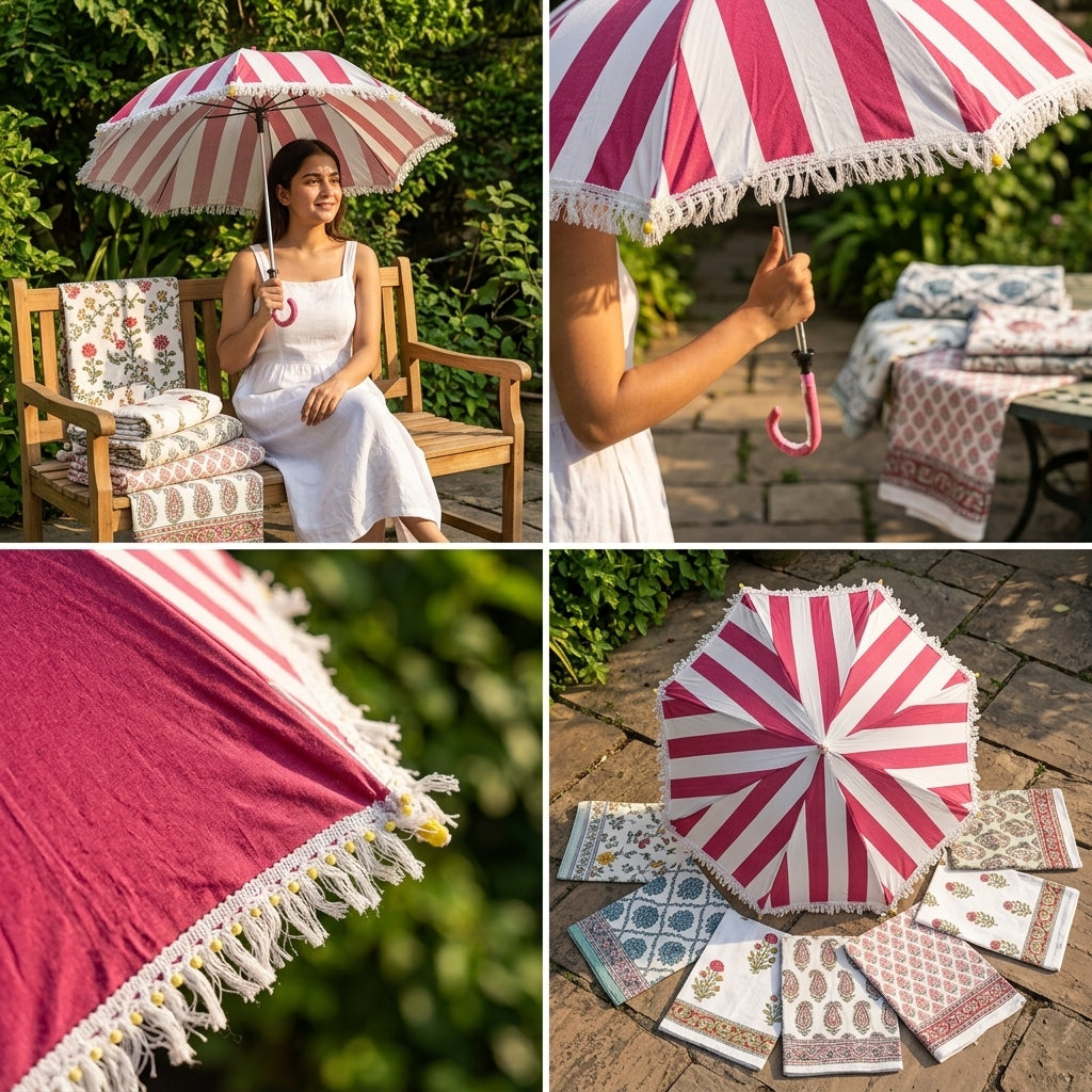 SunShield Heritage Cotton Umbrella