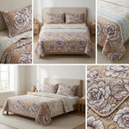 Quilted Bedcover 3 Piece Set
