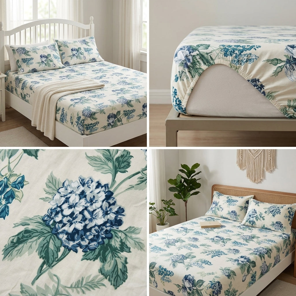 Fitted Bedsheets Pure Cotton 108 BY 108 Inch