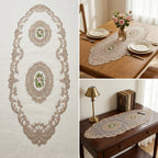 Luxury Floral Lace Turkish Table Runner (30 x 16 Inches)