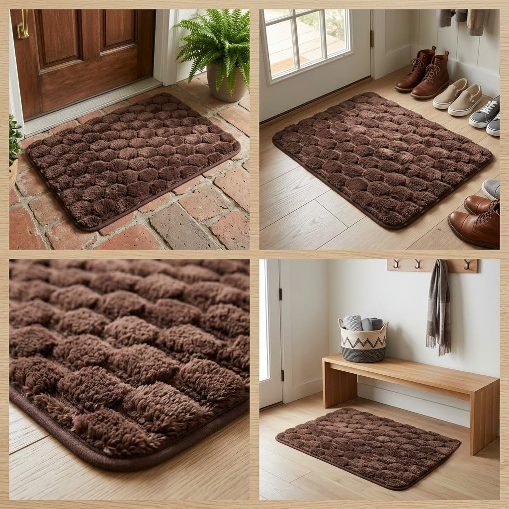 CloudStep Plush Entrance Mat – Ultra Soft Textured Door Mat