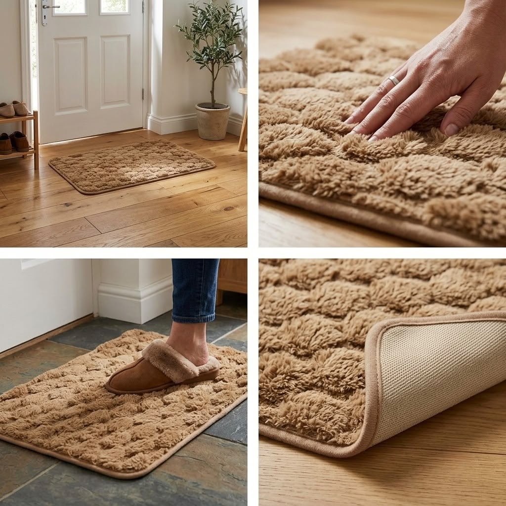 CloudStep Plush Entrance Mat – Ultra Soft Textured Door Mat