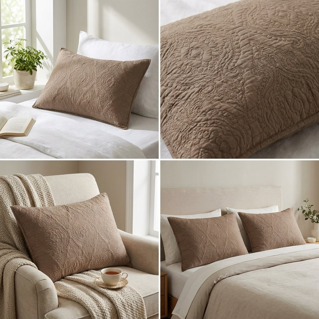 Premium Quilted Pillow Covers – Elegant Comfort for Every Space - Set of 2